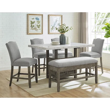 5-Piece Counter Height Dining Set *Bench Sold Separately