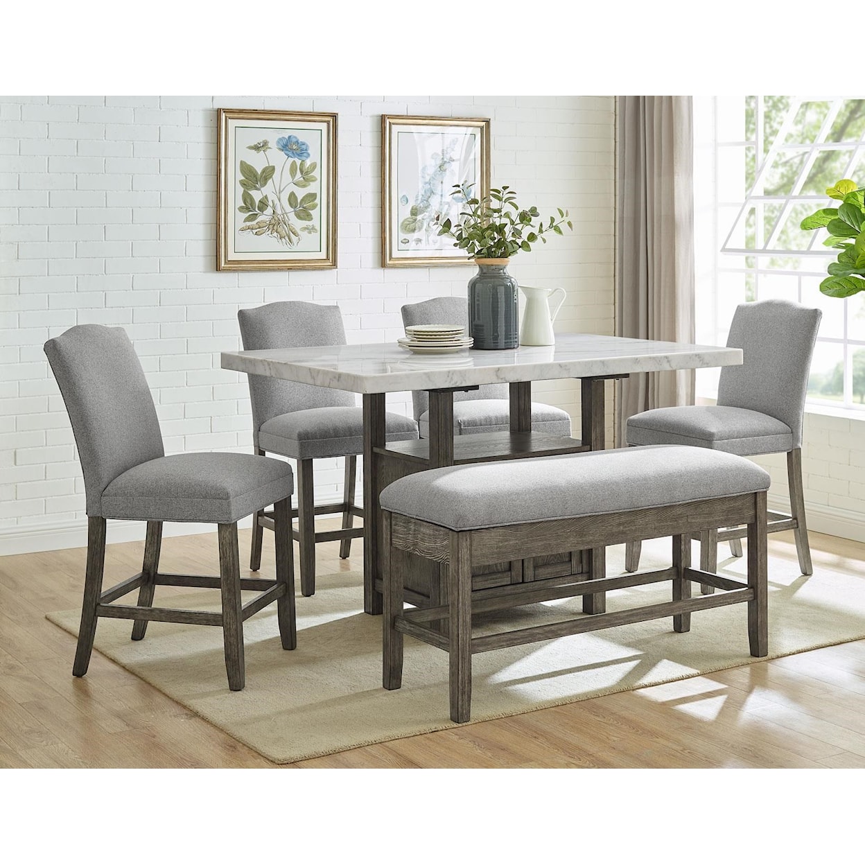 Steve Silver Ethan Ethan 5-Piece Counter Height Dining Set
