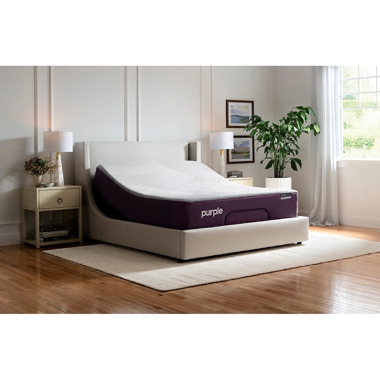Purple Restore Soft Restore Queen Mattress plus Smart+ Base