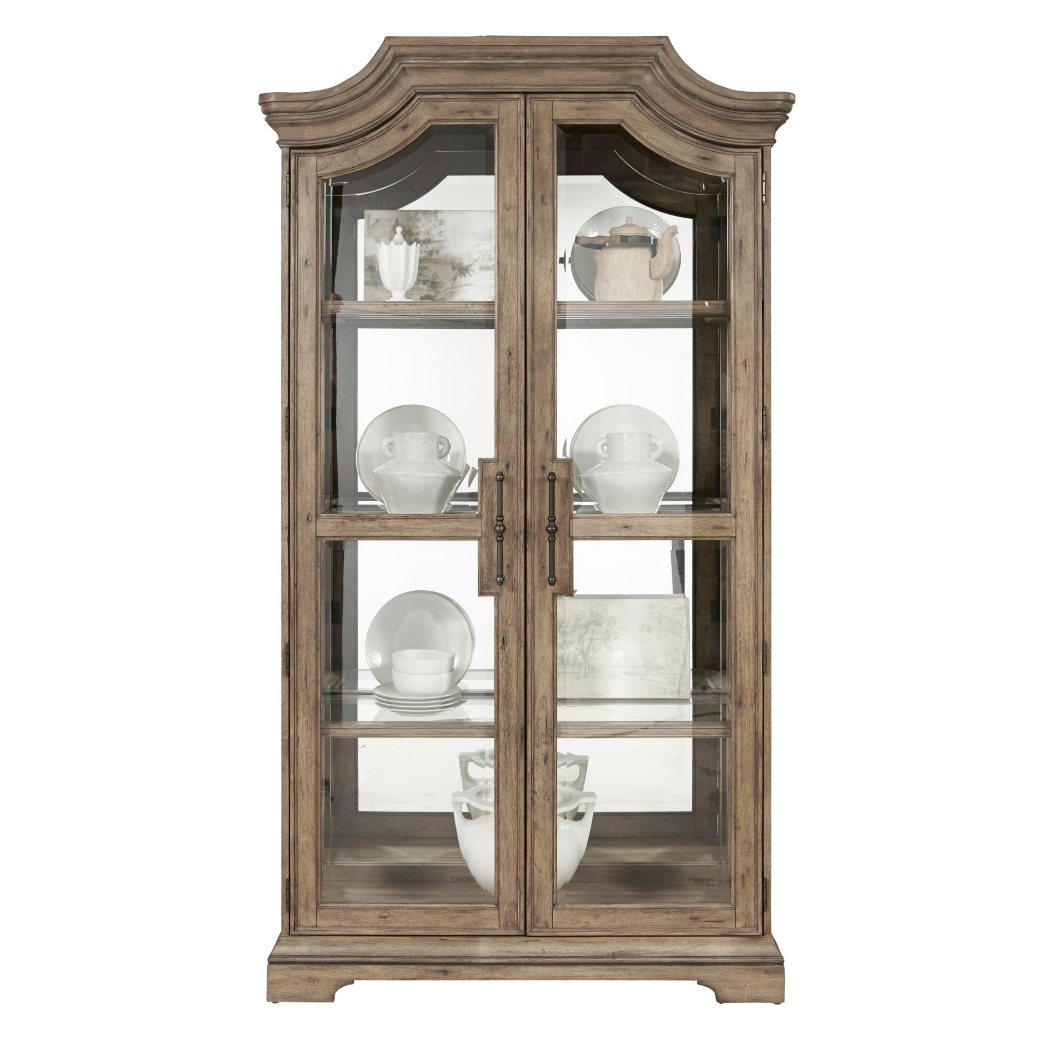 Franklyn lighted online console curio cabinet