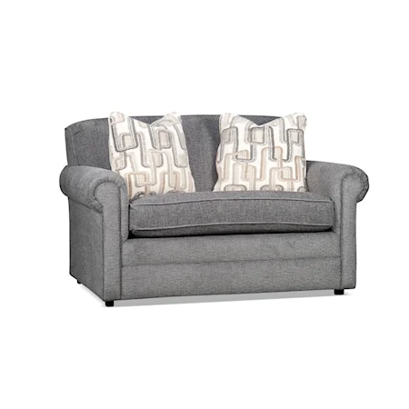 Twin Sleeper Sofa in Charcoal