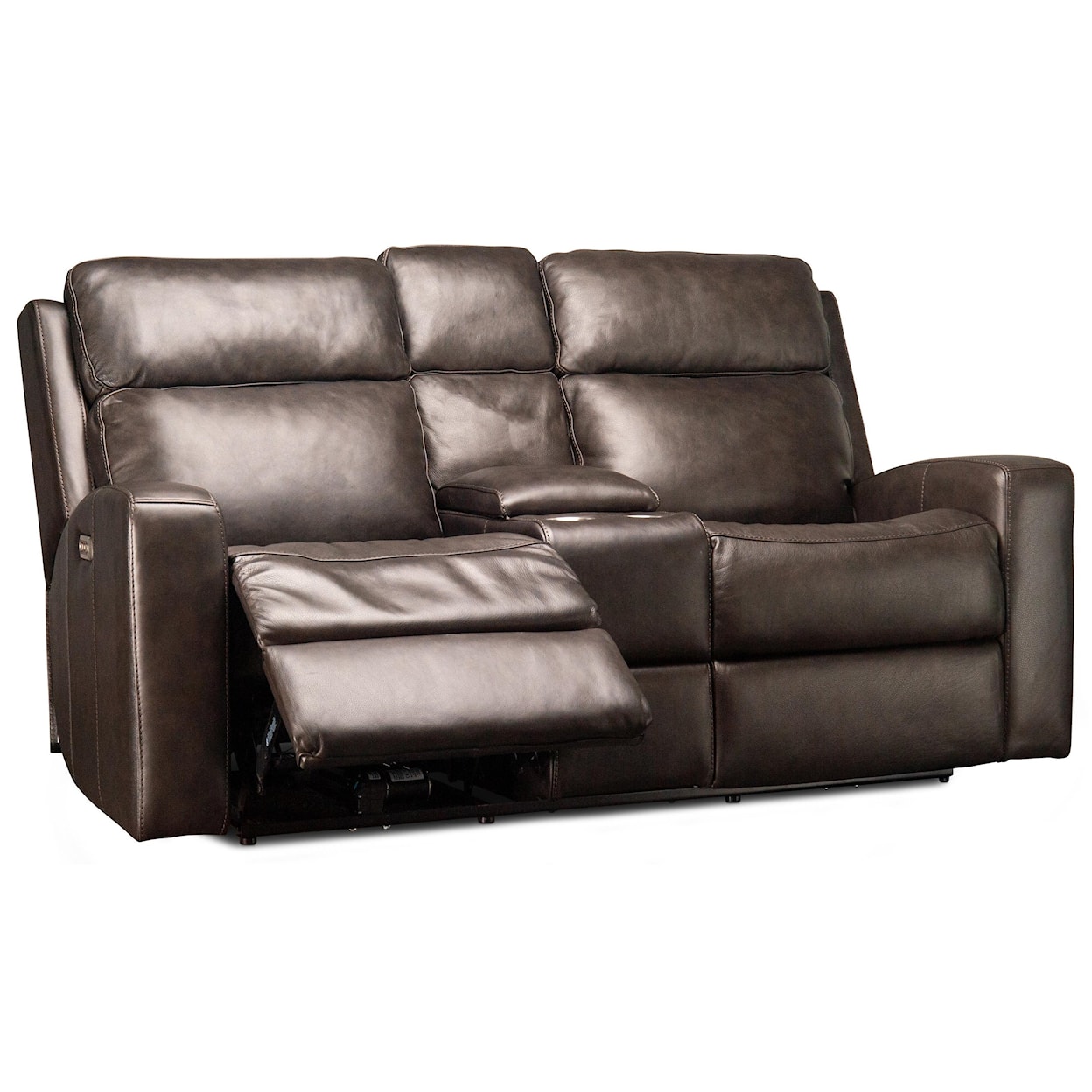 Flexsteel Casegoods Cordelia Cordelia Leather Match Power Loveseat