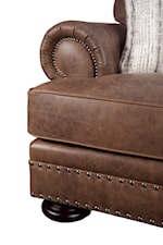 Bernhardt Foster  Foster Leather Sofa