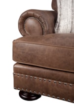 Bernhardt Foster  Foster Leather Sofa