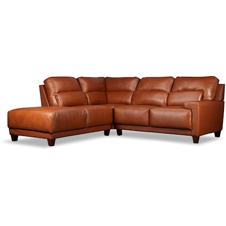 Draper Leather Sectional