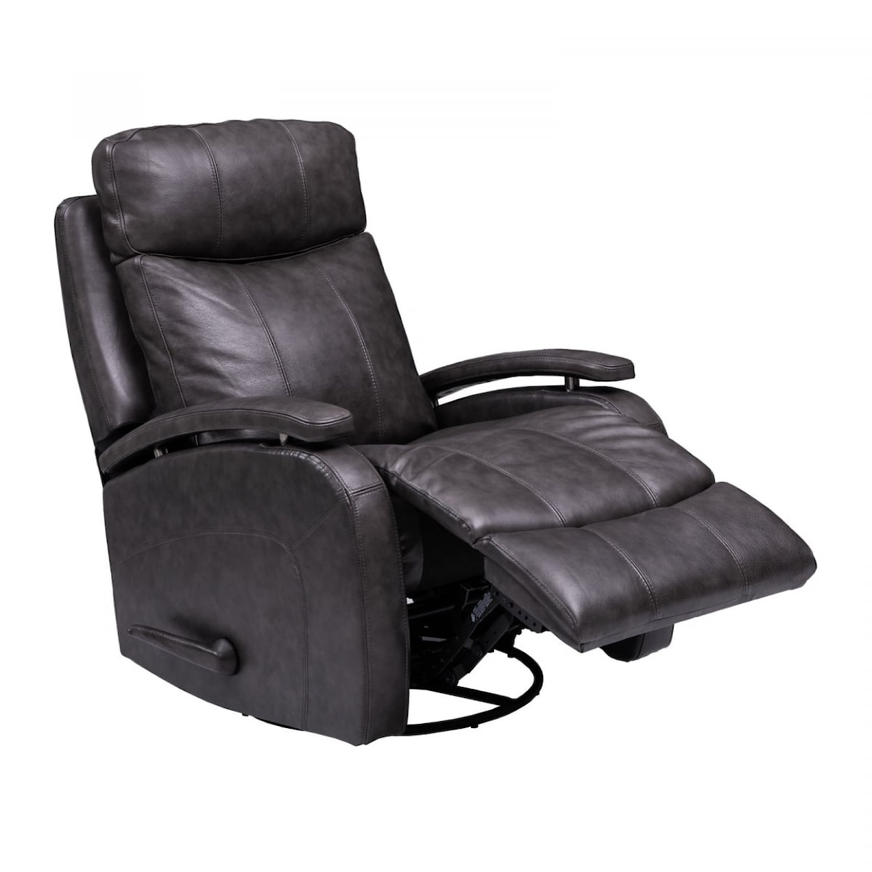 Barcalounger Duffy Duffy Leather Swivel Glider Recliner