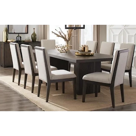 Contemporary Dining Set includes Table and Four Chairs