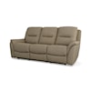 Flexsteel Wynwood Collection Joanne Joanne Power Leather Sofa