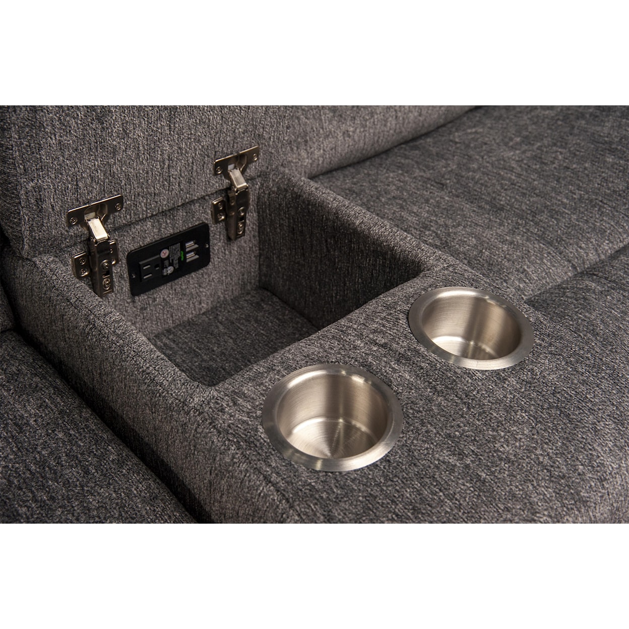 Parker House Solaris Solaris Power Sectional with Power Head Rest