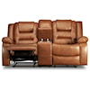 Vogue Home Furnishings Tully Tully Leather Match Reclining Loveseat