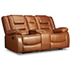 Vogue Home Furnishings Tully Tully Leather Match Reclining Loveseat