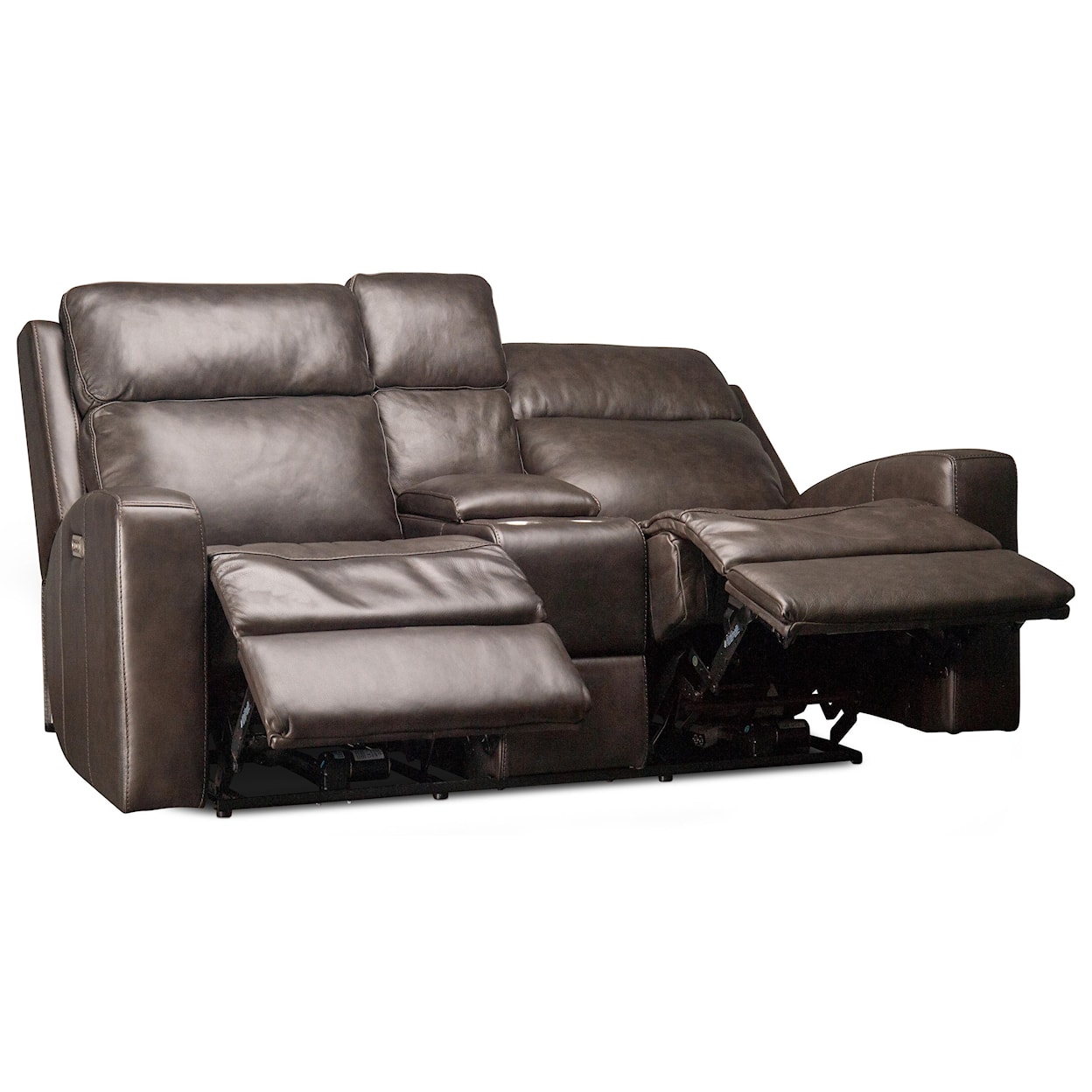 Flexsteel Casegoods Cordelia Cordelia Leather Match Power Loveseat