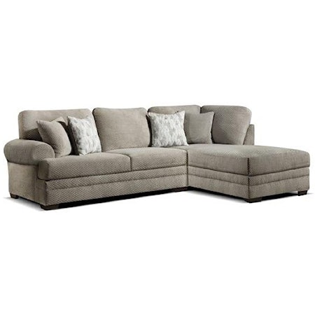 Leora Sectional Sofa with Pillows