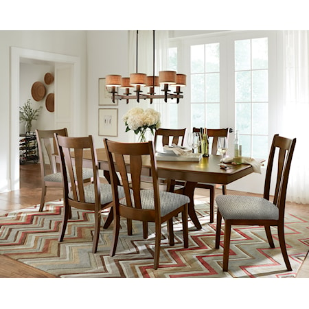 Covina Solid Wood Dining Set