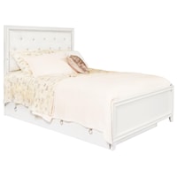  Full Panel Bed with LED Lighting  *Trundle Sold Separately