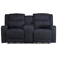 Power Reclining Console Loveseat with Power Head Rest
