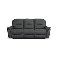 Power Leather Sofa with Power Headrest