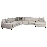 Sectional Sofa with Accent Pillows