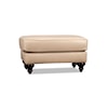 Style Collection by Morris Home Noah Noah Leather Ottoman