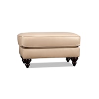 Noah Leather Ottoman