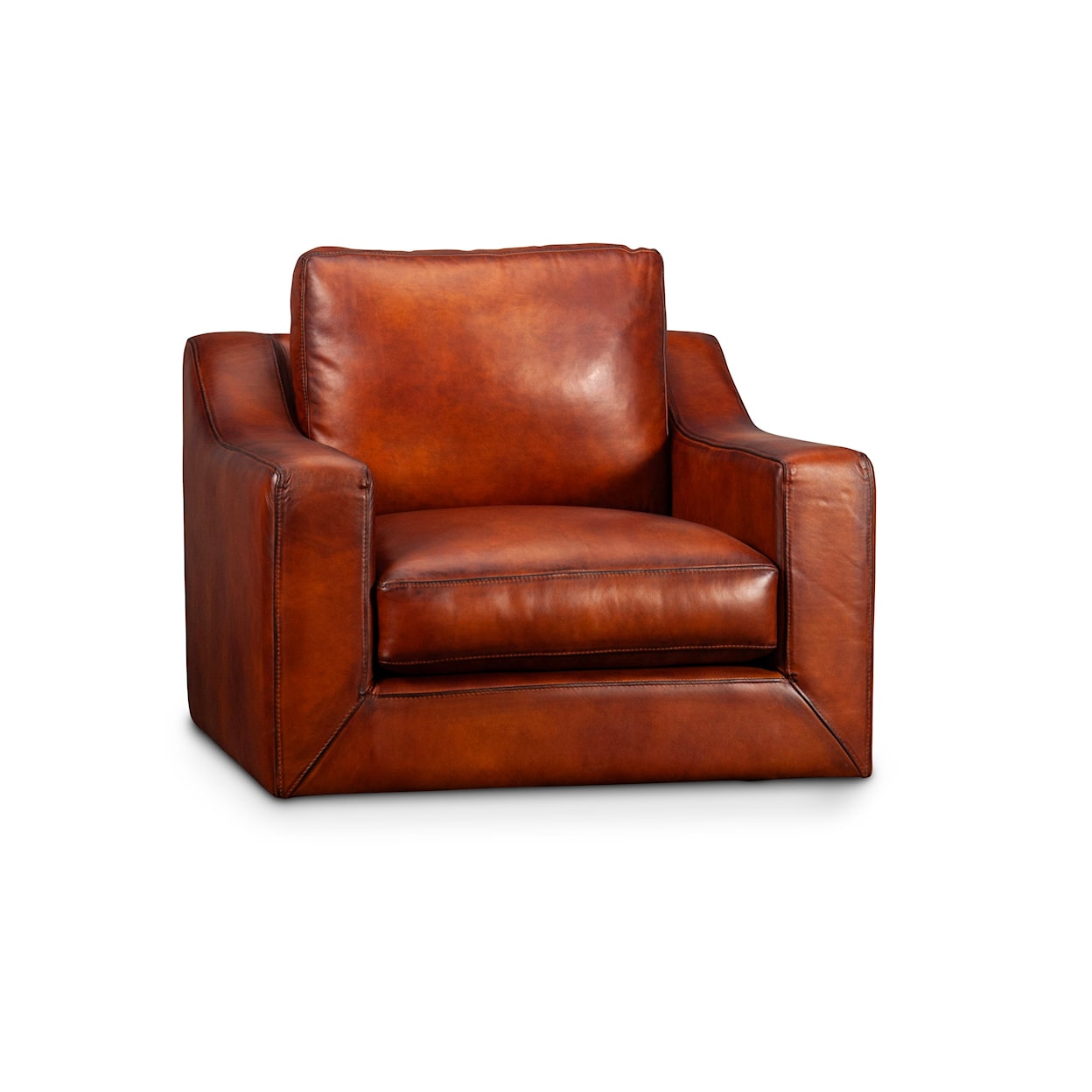 GTR Leather Rayburn Rayburn Leather Swivel Chair
