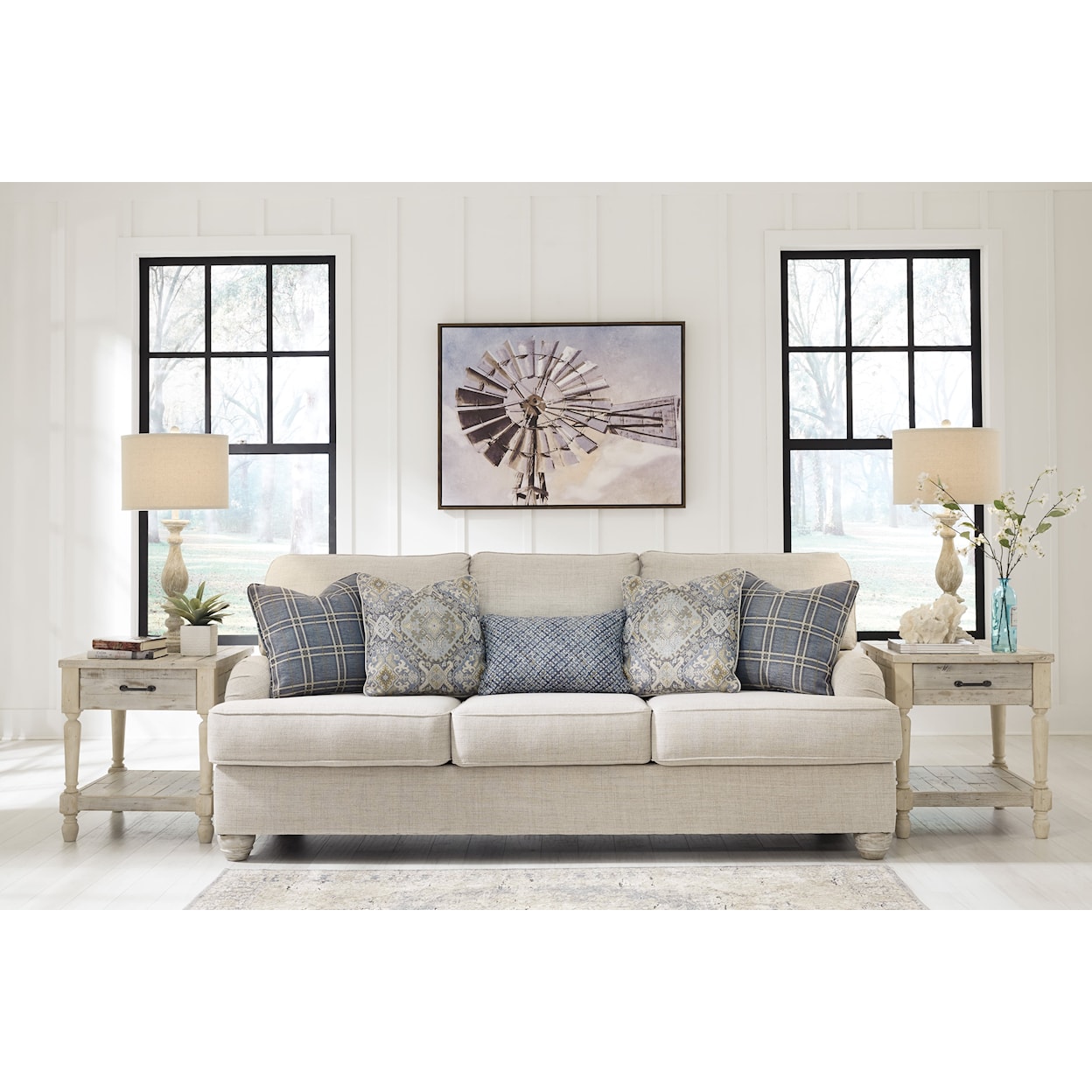 Ashley Traemore Nicola Sofa with Accent Pillows