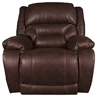 Plush Power Recliner with Power Head rest and Lumbar Support!
