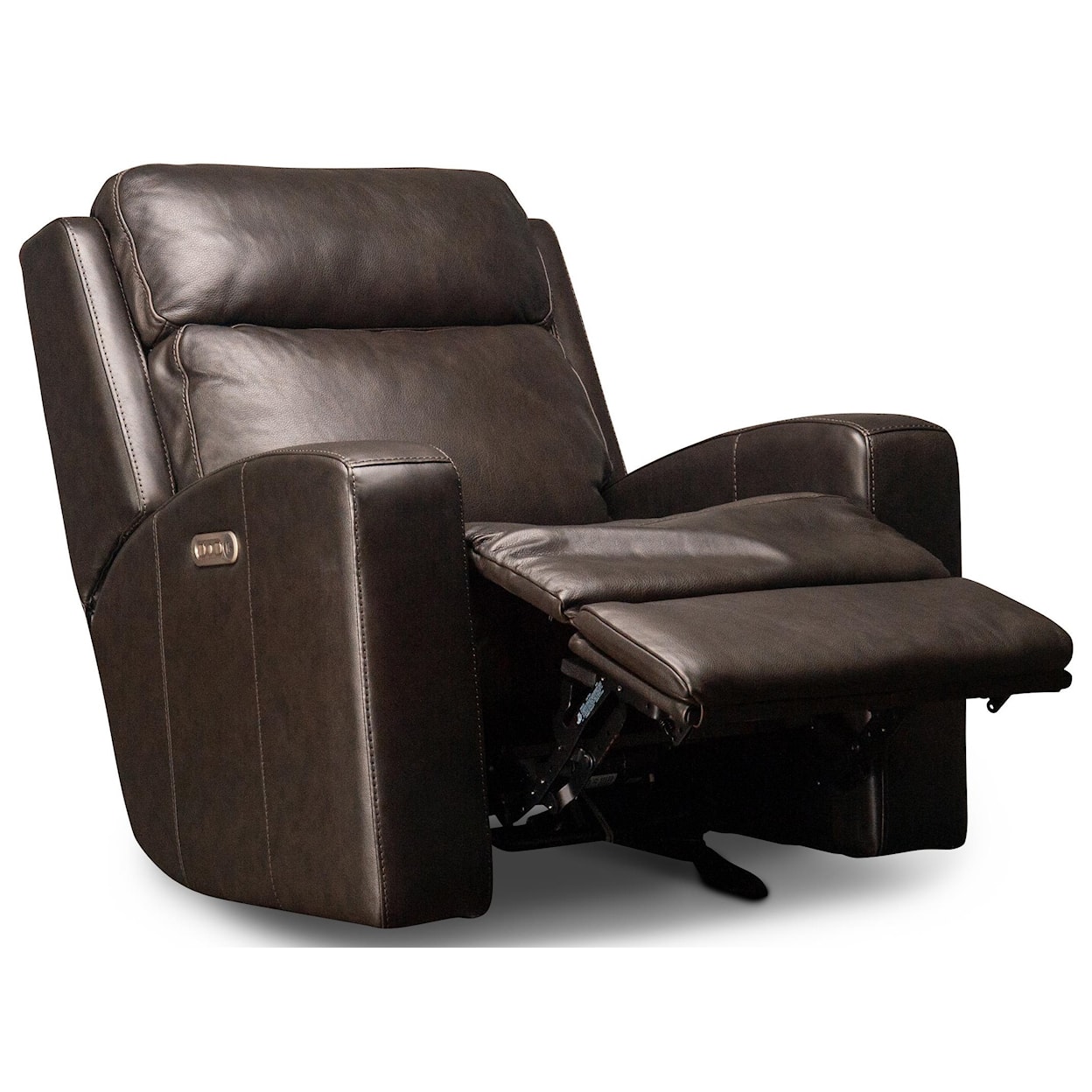 Flexsteel Casegoods Cordelia Cordelia Leather Match Power Glider Recliner