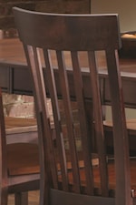 Chairs Feature Slat Backs