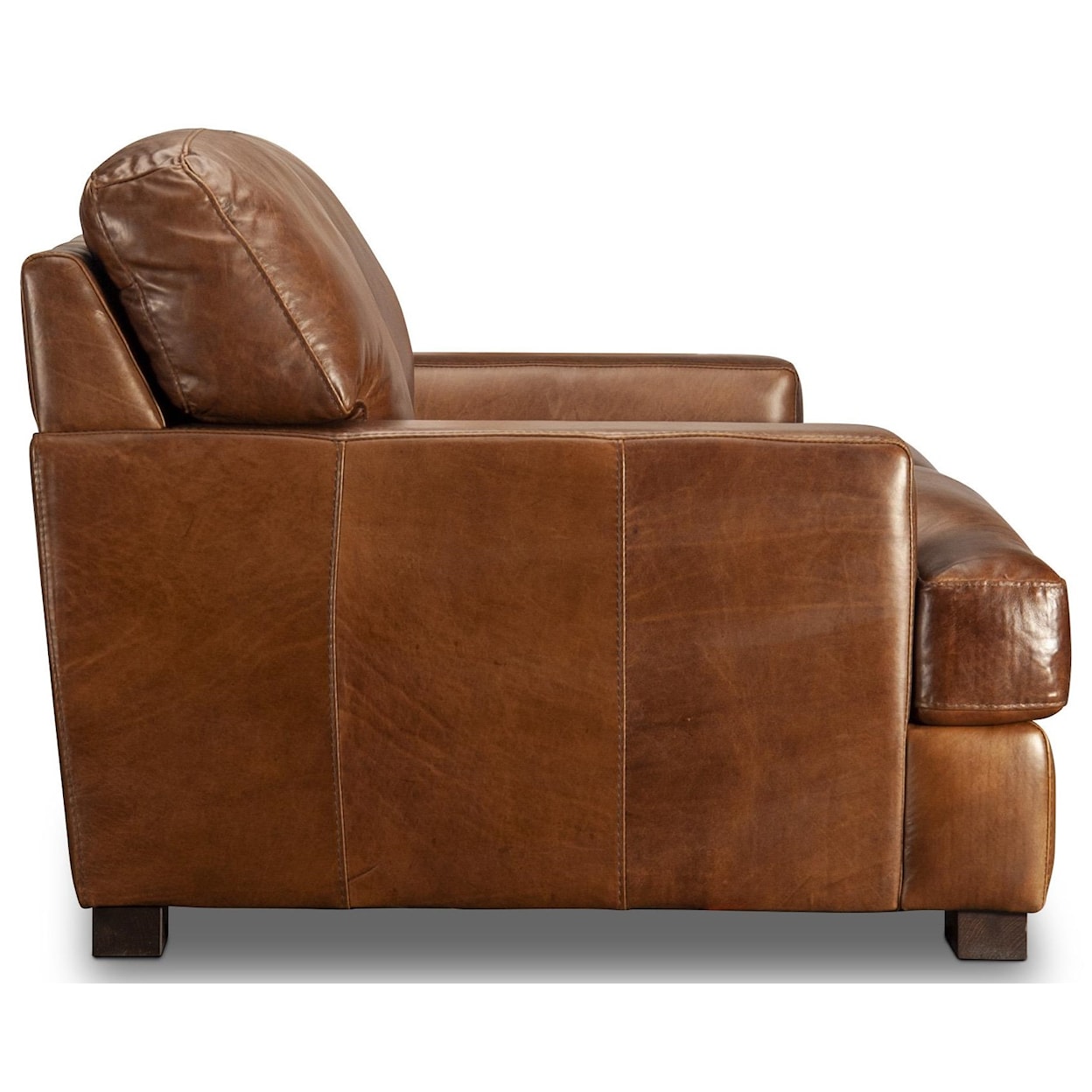 Soft Line Pietro Pietro Top Grain Leather Loveseat