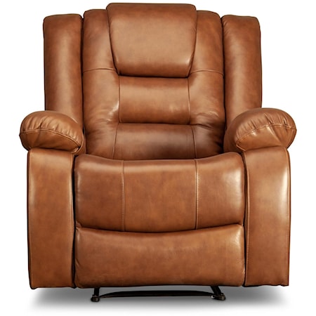 Tully Leather Match Recliner