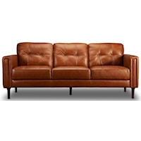 100% Top Grain Leather Sofa