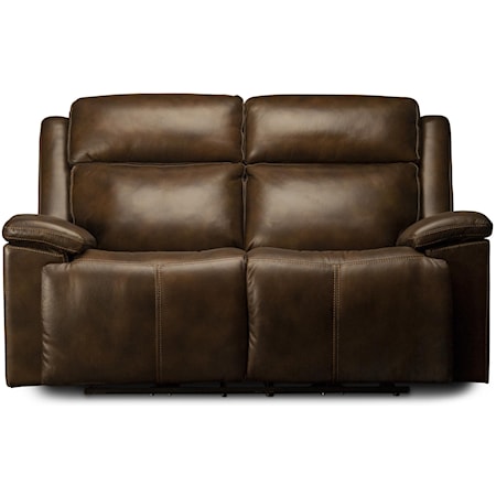 Calista Power Leather Match Loveseat