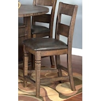 24" Counter Height Upholstered Barstool