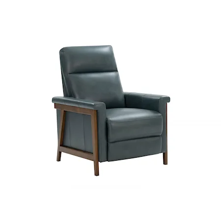 Leather Match Push Back Recliner