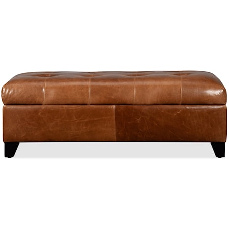 Tianna Leather Storage Ottoman