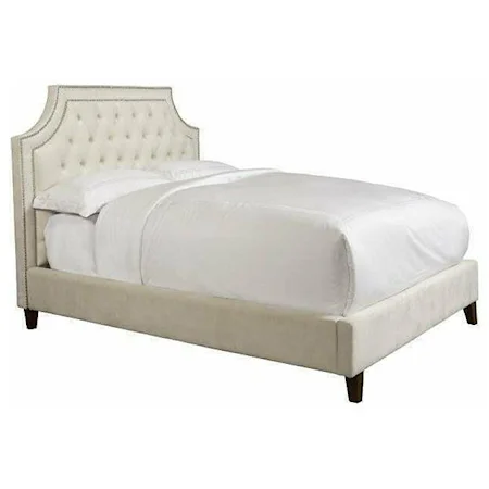 Queen Upholstered Bed in Natural