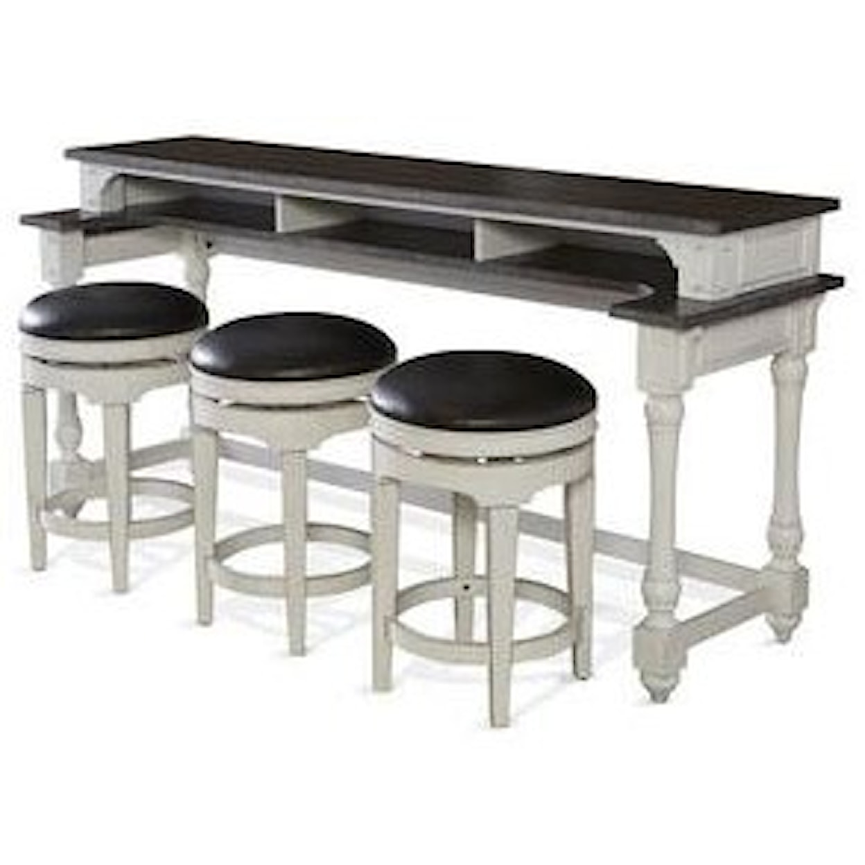 Sunny Designs Fairbanks  Fairbanks Bar Table with Swivel Stools