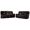 Flexsteel Casegoods Cordelia Cordelia Leather Match Power Loveseat