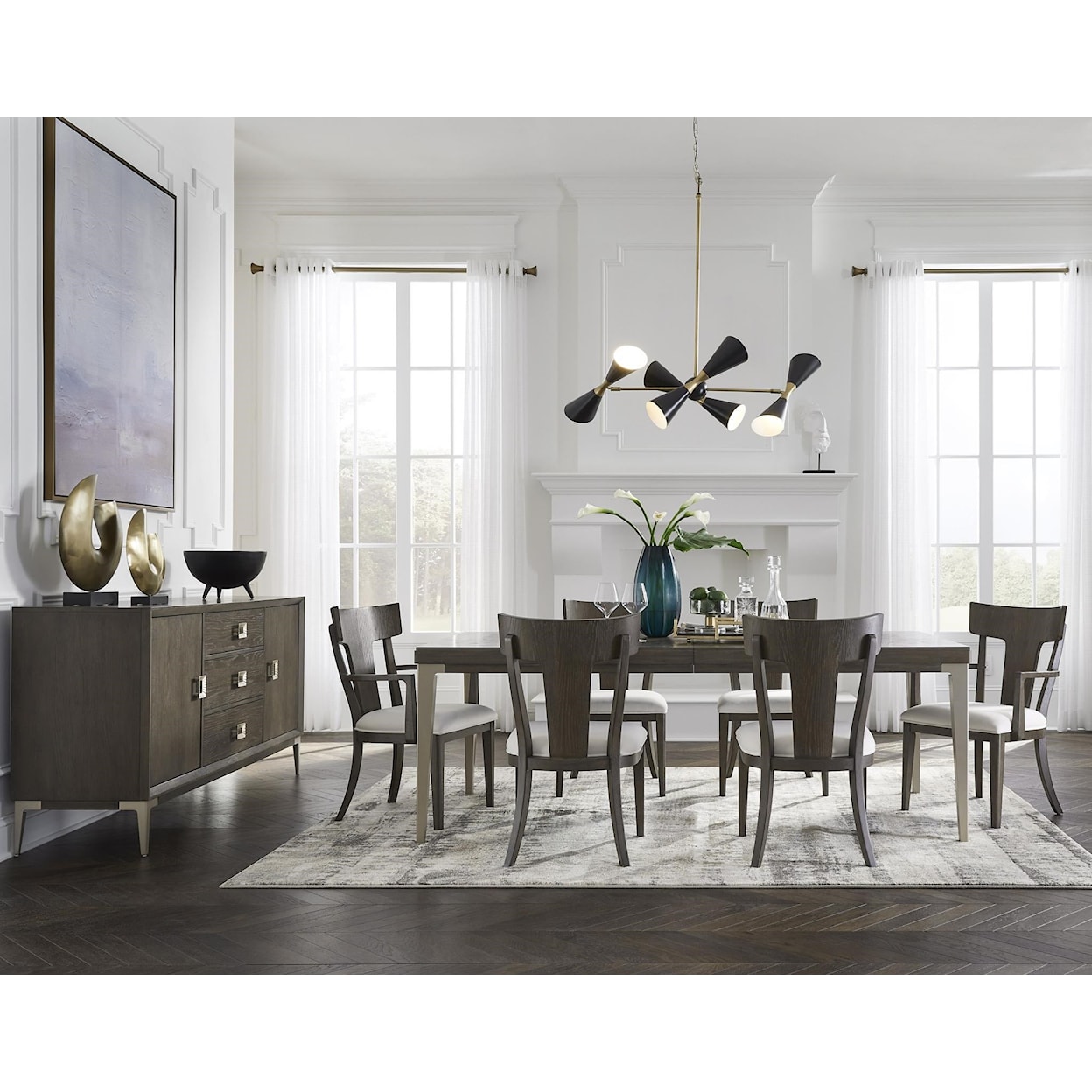 Pulaski Furniture Boulevard by Drew and Jonathan Home  Boulevard 5-Pc Dining Set with Leaf
