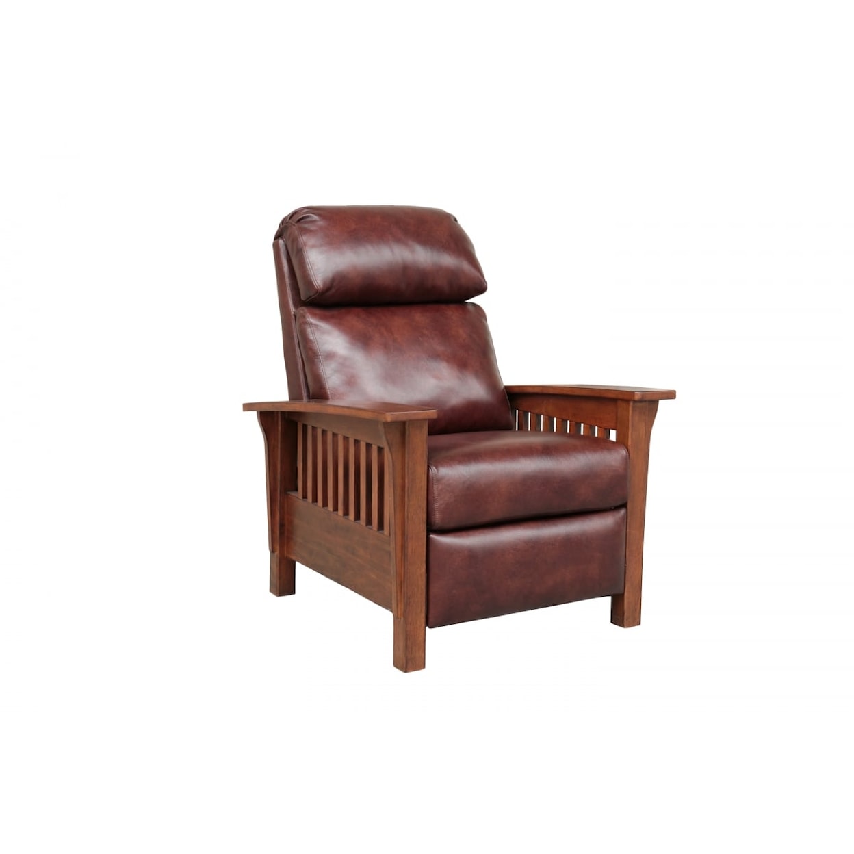 Barcalounger Mission Mission Leather Push-Back Recliner