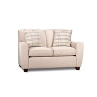 Loveseat with Accent Pillows