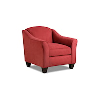 Accent Chair in Scarlet