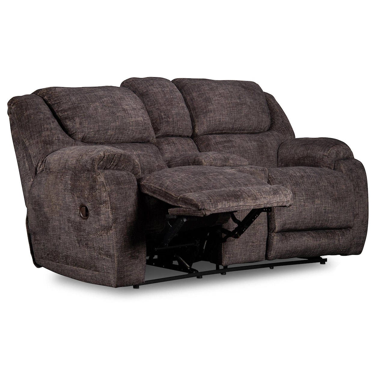 HomeStretch Aramis Aramis Reclining Loveseat with Console