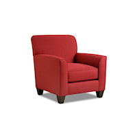 Accent Chair in Crimson