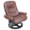 Barcalounger Jacque Jacque Leather Chair and Ottoman