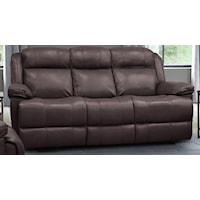 86" Top Grain Leather Match Power Sofa with Power Head rest and USB