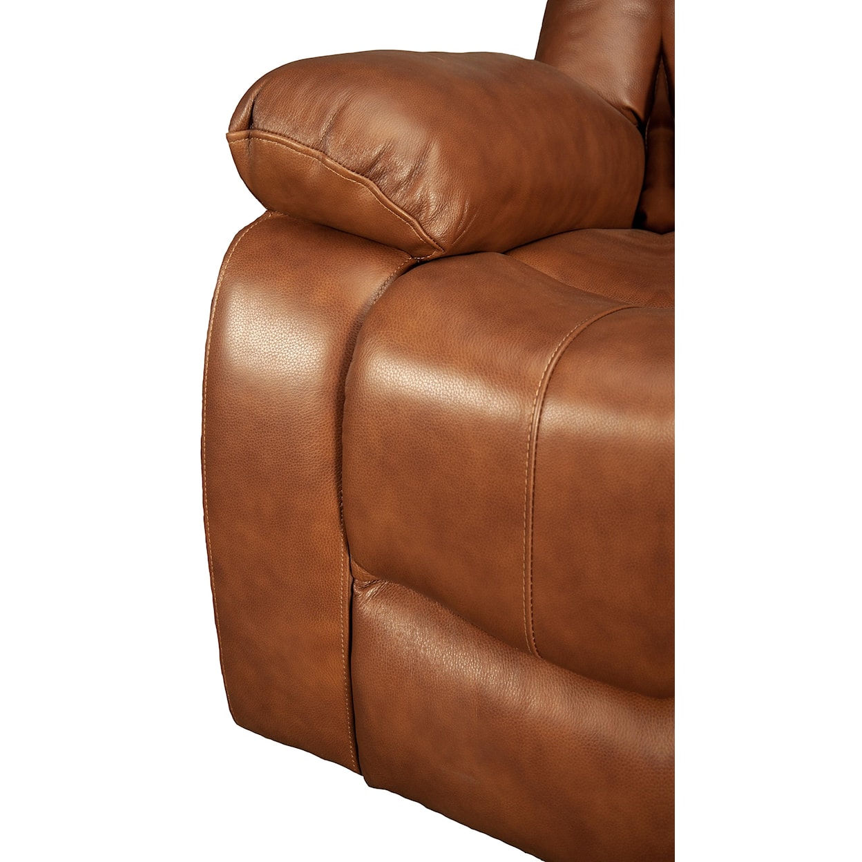 Vogue Home Furnishings Tully Tully Leather Match Reclining Loveseat
