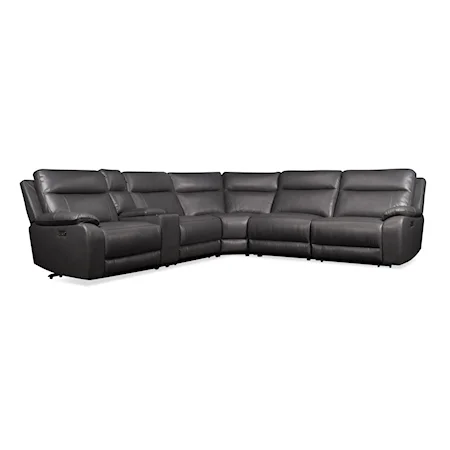 Leather Power Sectional