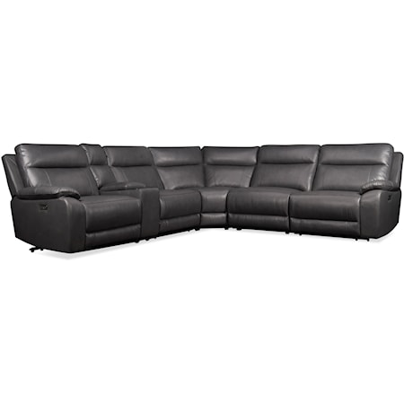 Jonas Leather Power Sectional